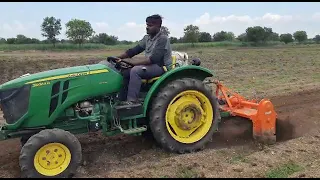 farmtrac ATOM 35 vs/John Deere 3630 rotavator demo#tractor video#