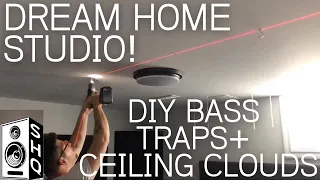 DIY DREAM HOME STUDIO! HOW TO MAKE BASS TRAPS & SETUP CEILING CLOUDS!
