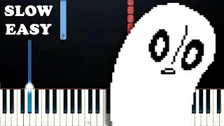 Fallen Down - Undertale (SLOW EASY PIANO TUTORIAL)