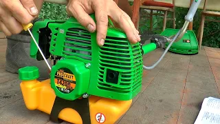 How to assemble a Procraft gasoline trimmer. Refueling. Cold start. lawn mower