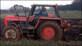 wyciąganie ciągników Zetor 8045 z pługiem  się zakopał🔥