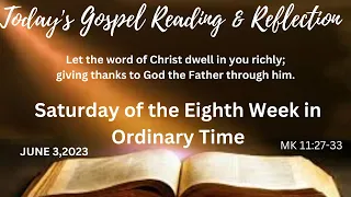 Today's Gospel Reflection, The Word Today, Catholic Mass, Gospel Readings 2023, #everydaygospel