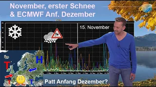 Wie entwickelt sich der November? Schnee-Wahrscheinlichkeit & Wetterlage nach ECMWF Anfang Dezember!