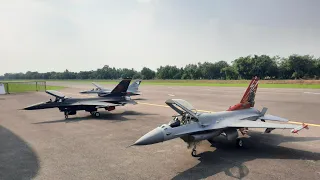 Top Fight 3ลำ F-16 สเกว 1:5 เครื่องยนต์26กิโล วันเปิดสนามคลอง11อาร์ซีคลับ