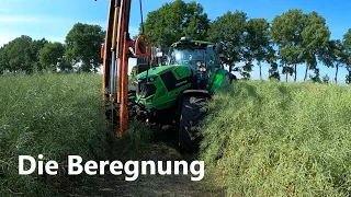 Die Regenbogenmaschine kommt in Einsatz / #Beregnung