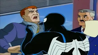 Black Symbiote Spiderman becomes a bully | Spiderman The Animated Series - Season 1 Episode 9