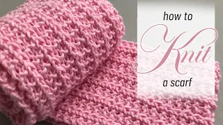 How to Knit a Scarf Easy Step by Step ✨