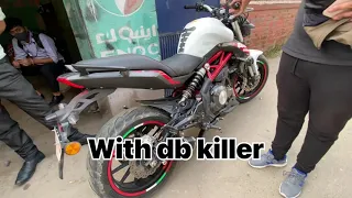 Akrapovic exhaust installation on benelli 302s