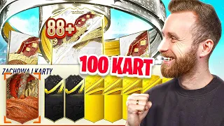 GENIALNA PACZKA Z IKONĄ 88+ I ABSURDALNA PACZKA 100 KART! | FIFA 23 ULTIMATE TEAM