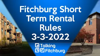 Fitchburg Policies for Short Term Rentals 3-3-2022