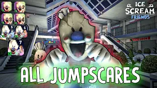 All Rod's Jumpscares In Ice Scream Games (All Chapters)