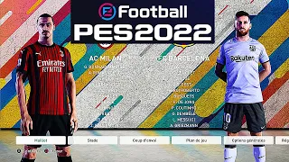 FC BARCELONA vs AC MILAN | PES 2022 PS5 MOD Ultimate Difficulty 4K Texture HDR Next Gen