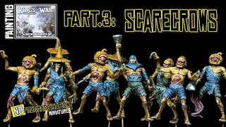 Painting Kings of War: Nightstalkers Scarecrows - zenithal pre-shading, inks & contrast paint