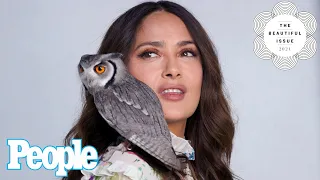 Salma Hayek Shares Her Nighttime Routine w/ Her Pet Rescue Owl | Beautiful Issue 2021 | PEOPLE