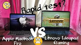 LENOVO Ideapad GAMING 3 vs APPLE MACBOOK pro | rapid boot test |  performance test | Forproductivity