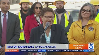 Bass, Rodriguez unveil plans for potholes after record-setting rains in Los Angeles