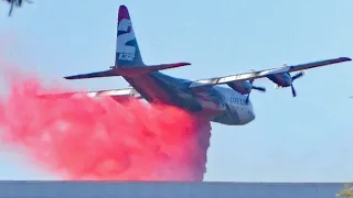 Waterbombers at Wattleup Bushfire Emergency - Perth WA - 17 Dec 2022