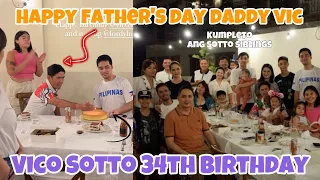 VICO SOTTO 34TH BIRTHDAY CELEBRATION KUMPLETO ANG MGA ANAK NI VIC FATHERS DAY CELEBRATION NADIN NILA