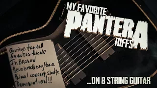 My favorite Pantera riffs on 8 string guitar