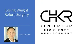 Losing Weight Before Total Knee Replacement Surgery