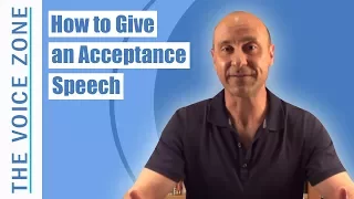 How to Give an Acceptance Speech