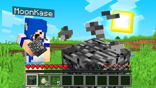 Minecraft, mas VOCÊ PODE COMER BEDROCK