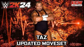WWE 2K24 Taz Updated Moveset + Superstar Settings