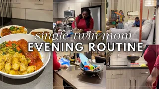 (NEW) A Very Raw and Realistic Single Twin Mom School Evening Routine