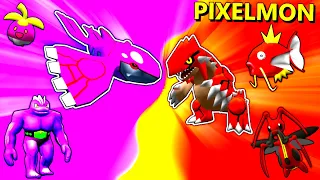 Catching Only ONE COLOR Pixelmon Challenge (Red VS Purple)