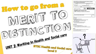 Unit 2: Working in care - How to go from Merit to Distinction - JAN '22 exam paper.