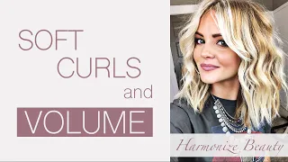 Soft Curls and Volume Hair tutorial - Harmonize_Beauty