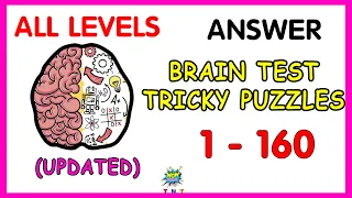 Brain test All levels 1 - 160 answer walkthrough (UPDATED) Tricky Puzzles  game