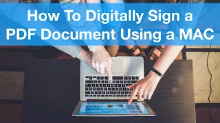 How to digitally sign a PDF document using a Mac