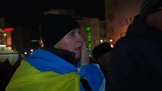 Ukraine: rassemblement à Maïdan, un an après