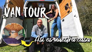 🚐VAN TOUR | Camperización CASERA - Citroën Jumper| ¡Os enseñamos donde vivimos!