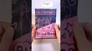 Black Pink Blind Bag opening🖤💗🖤 #asmr #blindbag #papercraft #papersquishy #blackpink