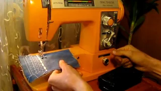 Privileg TopStar 796 Super Automatic Nähmaschine Sewing machine Швейная машина test джинс 1