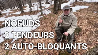 Noeud 2 tendeurs, 2 auto-bloquants