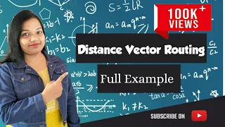 Distance Vector Routing algorithm example in Computer Networks | Distance Vector Routing Protocol