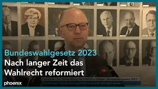 Statements zur Verhandlung des Bundesverfassungsgerichts zum "Bundeswahlgesetz 2023" am 23.04.24