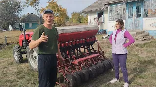 Осіннє дискування по ораному у два сліди! Сіємо ячмень ! Каткуємо по посіяному !