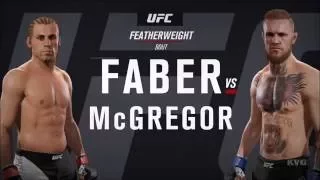 EA Sports UFC 2 - Urijah Faber vs Conor McGregor | Gameplay (HD) [1080p60FPS]