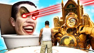 GTA 5 - CLOCKMAN GOTT vs SKIBIDI TOILET!!🕒🚽