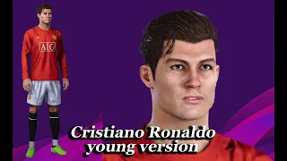 Cristiano Ronaldo PES 2021 and PES 2020 [Edited Face] (PS4)(CR7) young version (or change hairstyle)