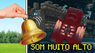 Coloquei SOM da VIDA REAL no Minecraft