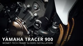 How to install Womet-Tech Frame Sliders on 2018+ Yamaha Tracer 900 by TST Industries