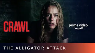 The Alligator Attack | Crawl | Kaya Scodelario, Barry Pepper, Morfydd Clark | Amazon Prime Video