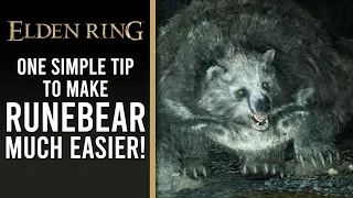 This simple tip makes RUNEBEAR much easier! - Elden Ring