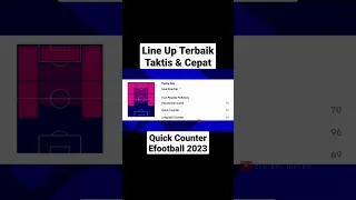 Formasi Quick Counter Main Cepat Dan Taktis #efootball2023