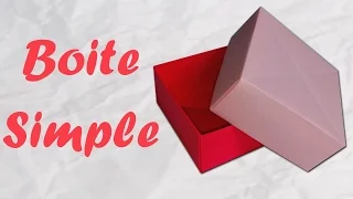 ORIGAMI : Boite en papier simple et rapide !